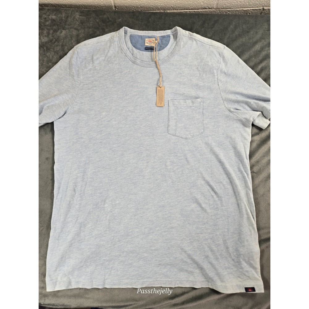 NEW Faherty Indigo Dyed Shirt XXL Blue Outdoor Hiker Preppy Minimalist Heritige